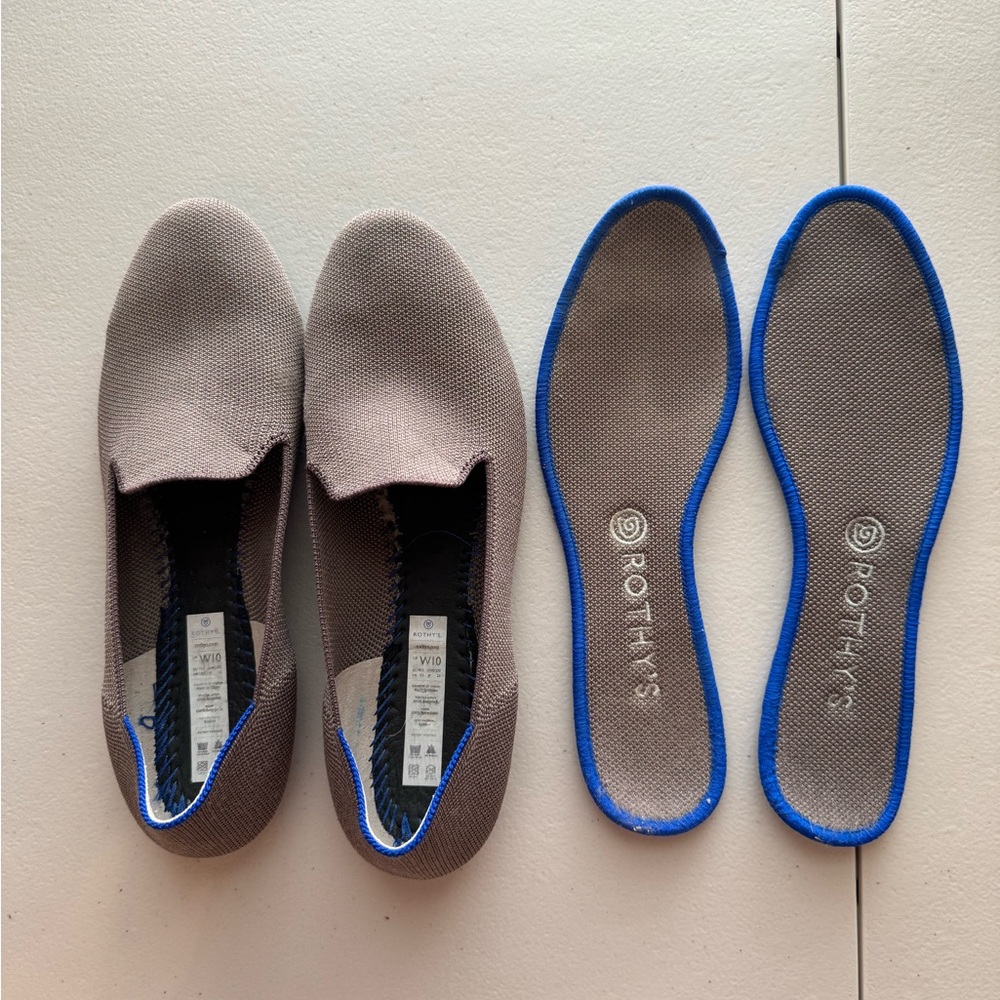 Rothys Solid Classic Mocha Light Brown Loafers Wa… - image 5